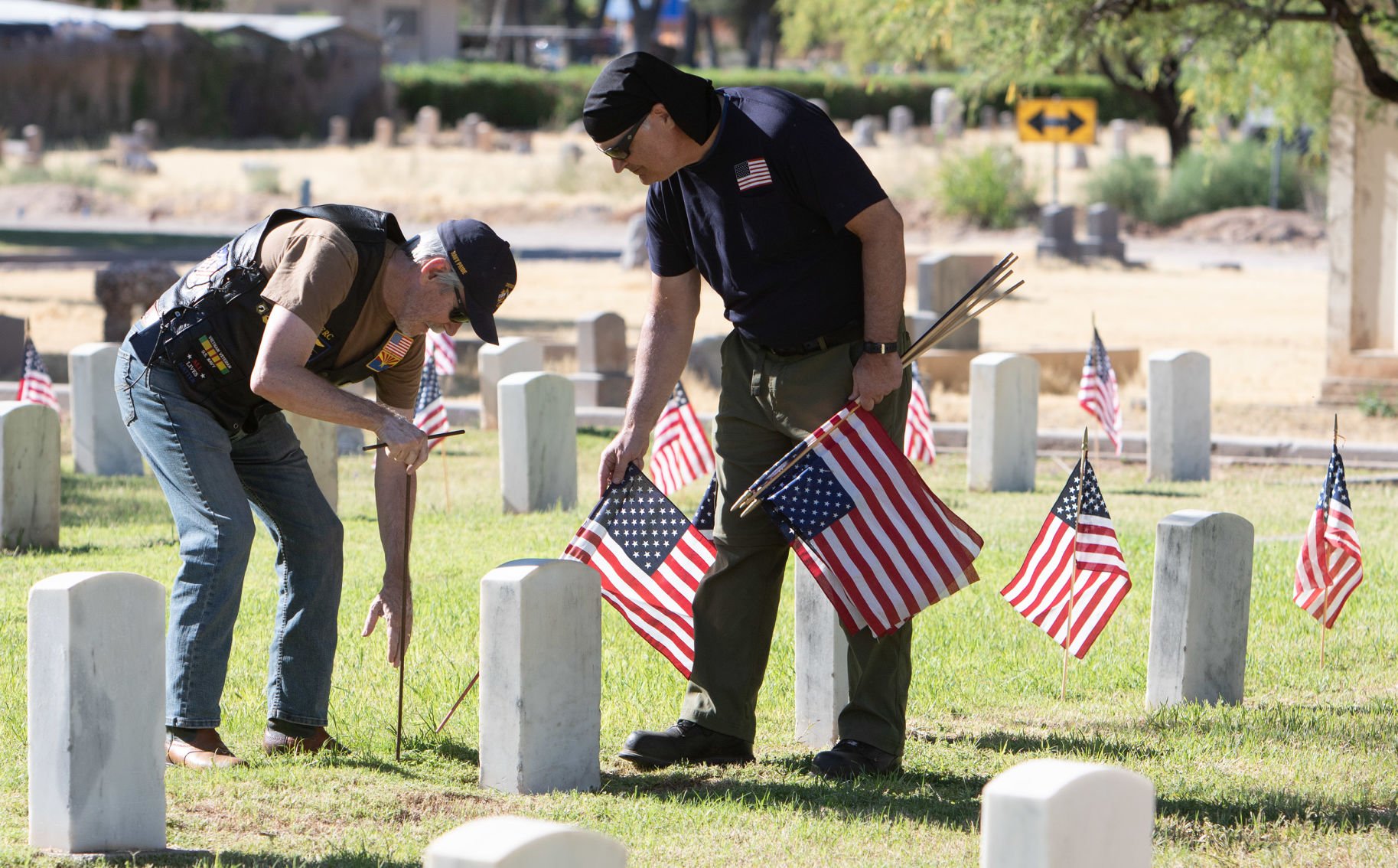 Memorial Day flags